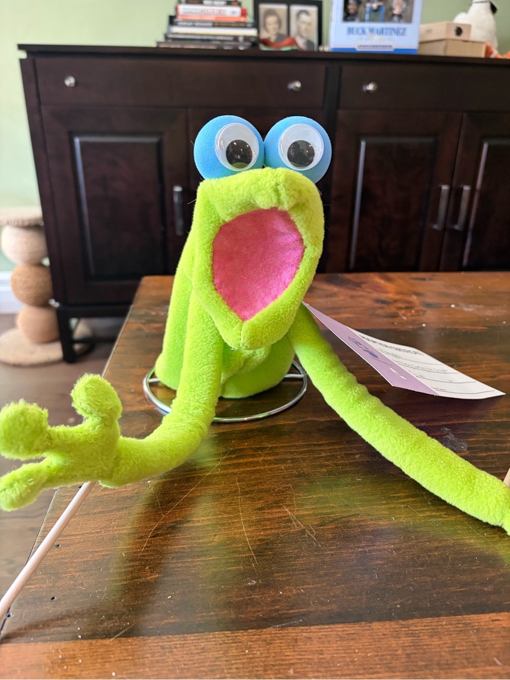 Handmade frog-ish Puppet